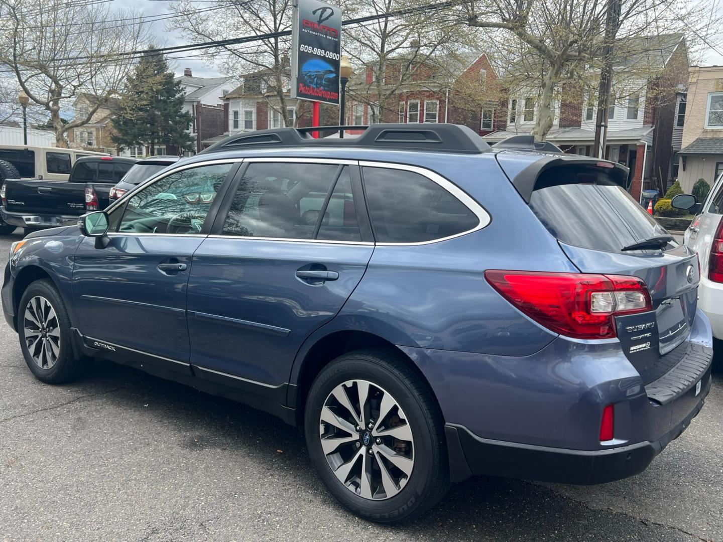 2017 Blue /beige Subaru Outback 2.5i Limited (4S4BSANC6H3) with an 2.5L H4 DOHC 16V engine, CVT transmission, located at 1018 Brunswick Ave, Trenton, NJ, 08638, (609) 989-0900, 40.240086, -74.748085 - Photo#2